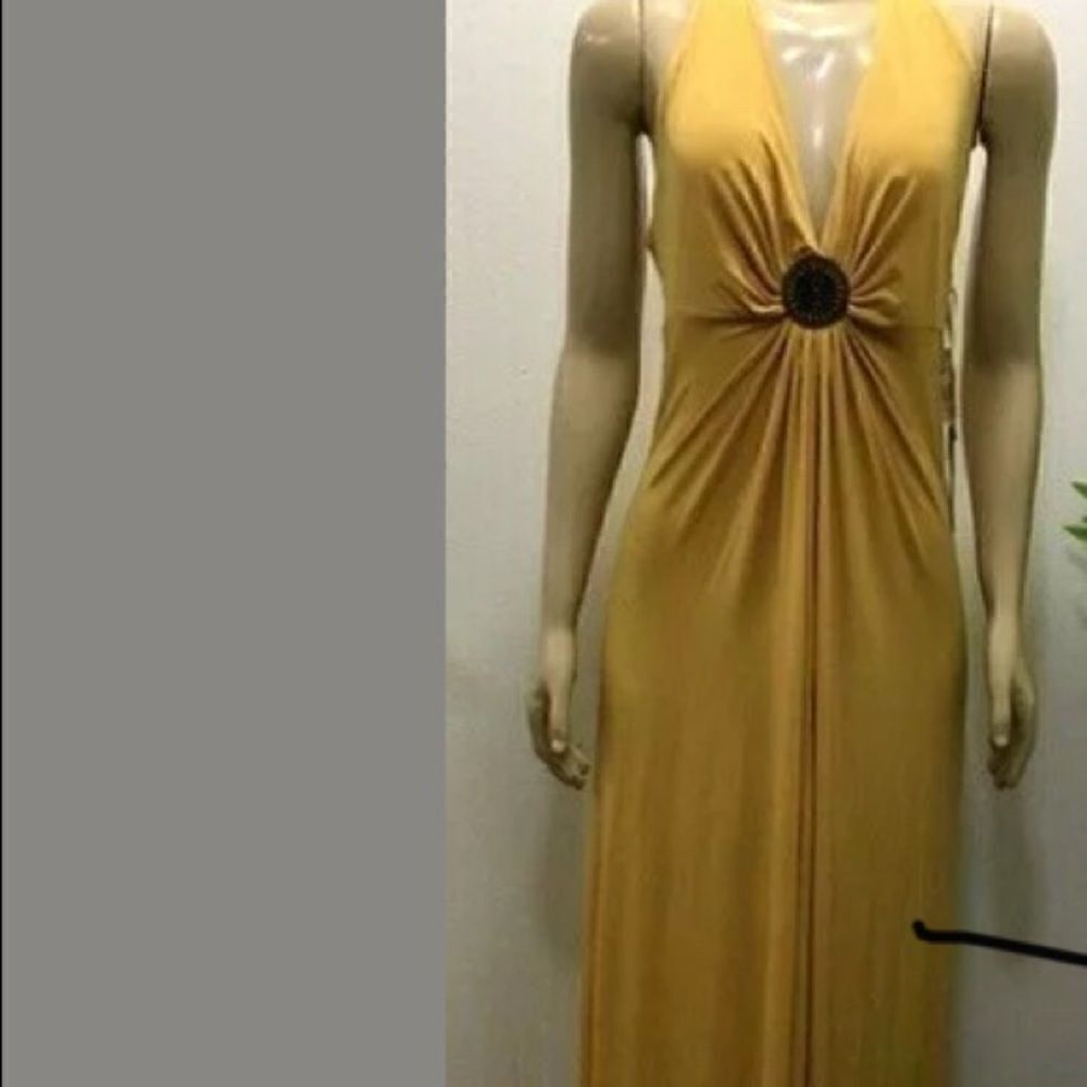 Essentials by A.B.S maxi dress shades of brown 16